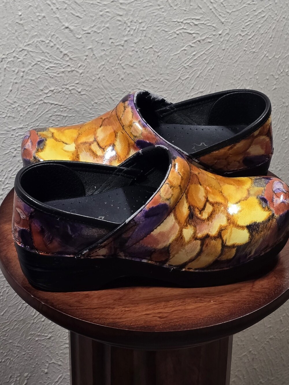 Dansko Absract Floral Nursing Clogs Nurse Shoes Slip Resistant Comfort EU 37 - Picture 4 of 10